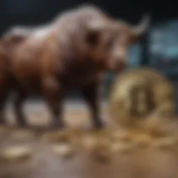 A visual representation of bull and bear markets
