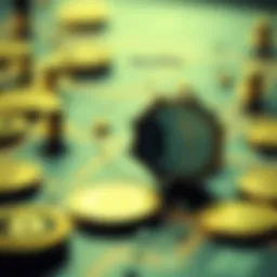 A conceptual diagram illustrating the mechanics of side shifting in cryptocurrency.