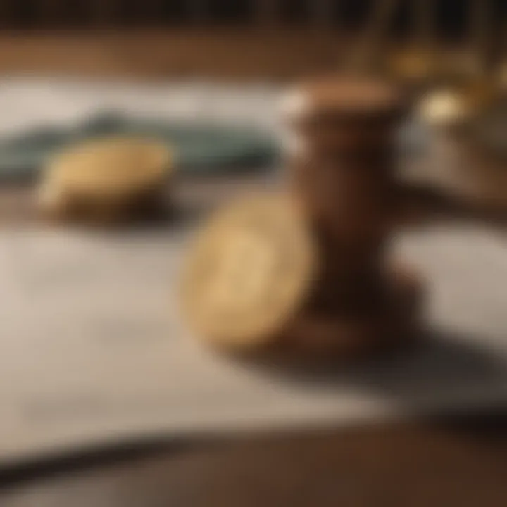 Graph showcasing significant court rulings affecting cryptocurrency