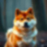 Illustration of the Shiba Inu cryptocurrency ecosystem