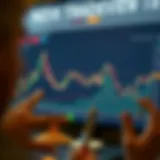 Graphical representation of cryptocurrency trends
