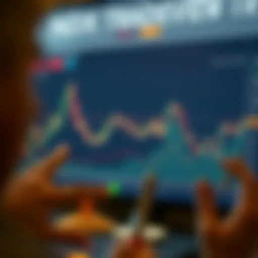 Graphical representation of cryptocurrency trends