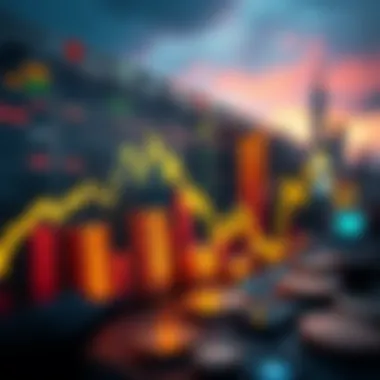 Graphical representation of NFT market trends and price fluctuations