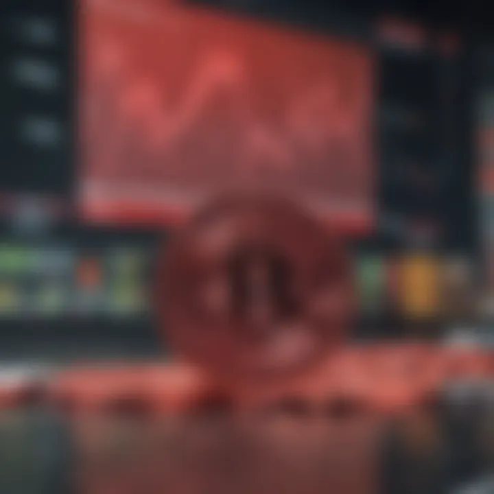 Graph illustrating RedCoin's market performance