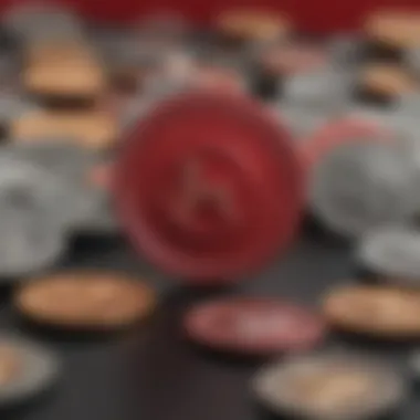 Visual representation of RedCoin in social media interactions