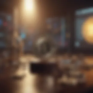 A conceptual image representing investor psychology in cryptocurrency trading
