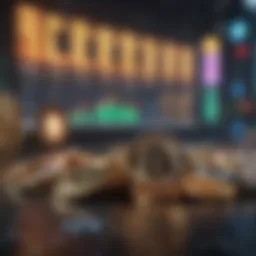 A visual representation of cryptocurrency market trends