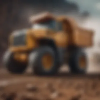 Modern mining machinery in action