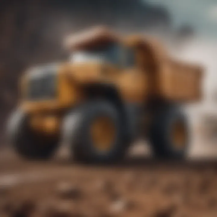 Modern mining machinery in action