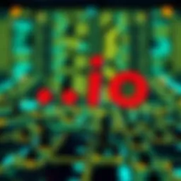 A visual representation of the .io domain signifying its tech-savvy appeal