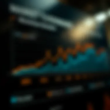 Chart depicting market trends for blockchain domains