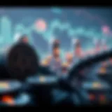 Visual representation of crypto gaming tokens in a digital landscape