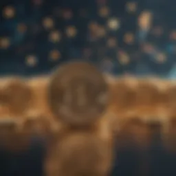 An abstract representation of blockchain technology