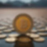 Graph illustrating DAO token price fluctuations