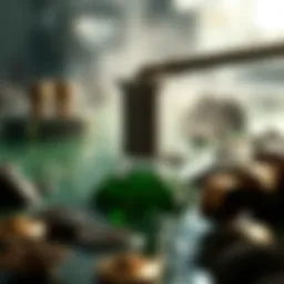 Conceptual representation of liquid mining in cryptocurrency
