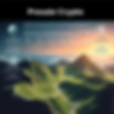 Infographic of Presale Crypto Landscape A detailed infographic illustrating the presale crypto landscape with key terms and processes.