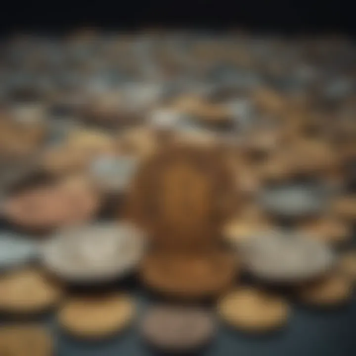 Visual representation of cryptocurrency transactions