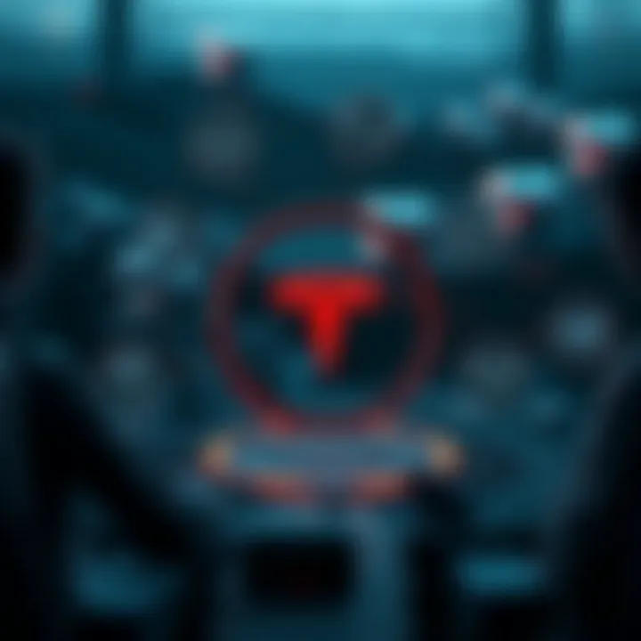 An infographic showing the ecosystem of Tesla Token and its functionalities