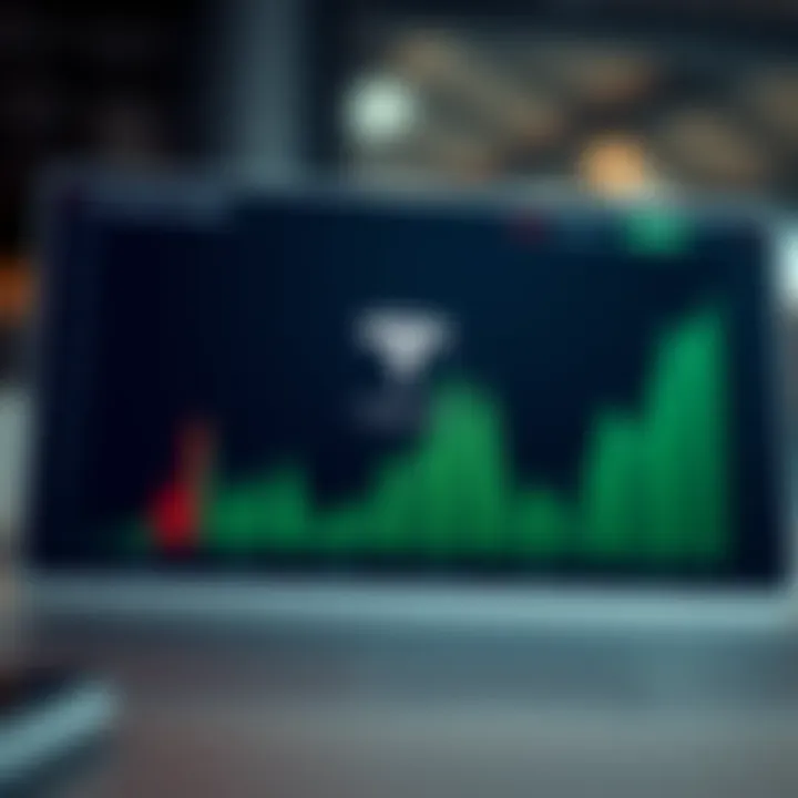 A chart depicting market trends related to Tesla Token over time