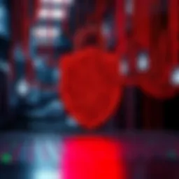 Illustration depicting security vulnerabilities in digital platforms