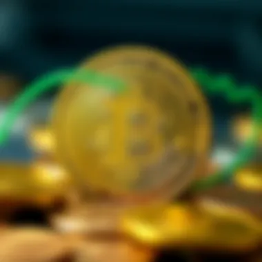 Symbolic representation of market dynamics affecting Bitcoin